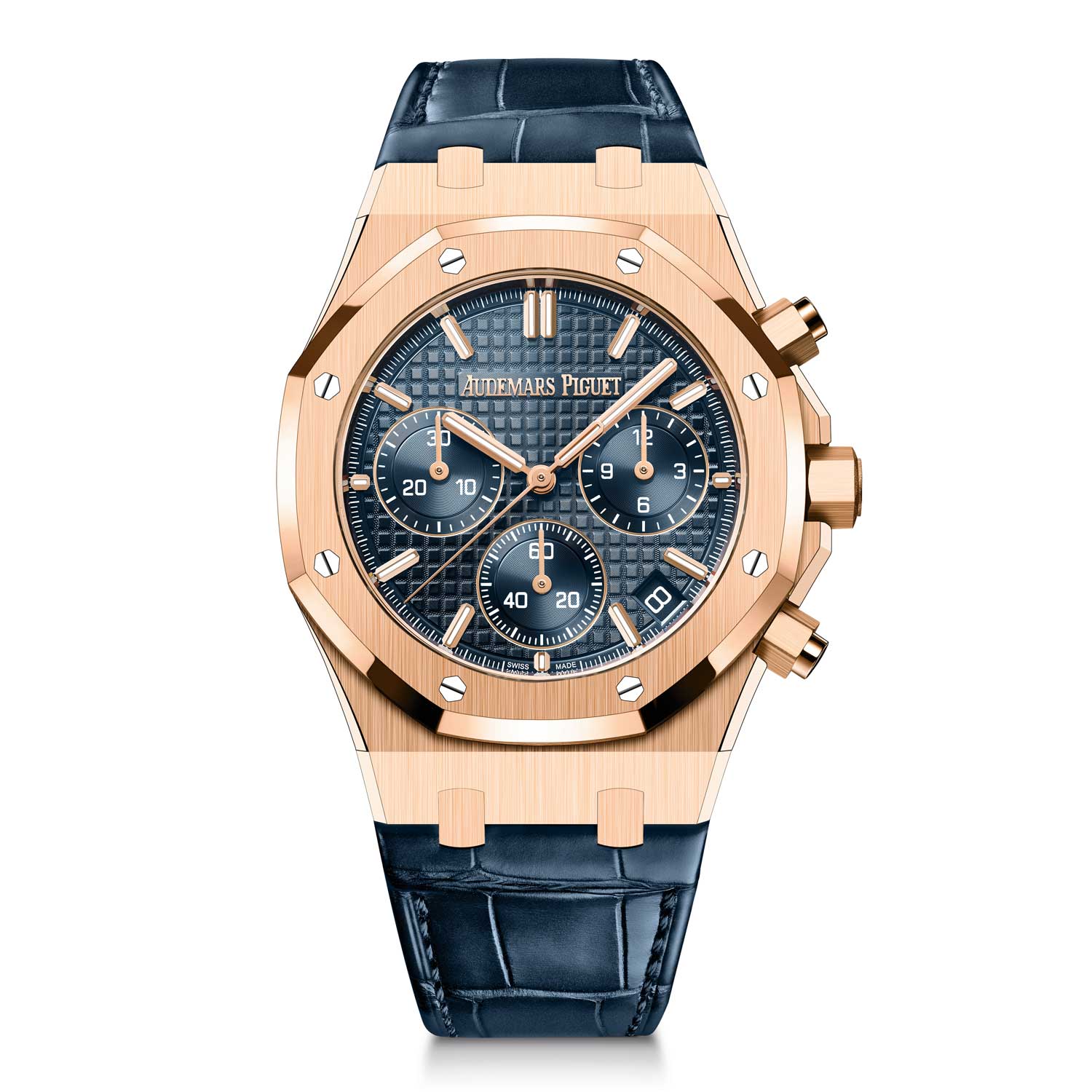 The Royal Oak Chronograph ref. 26240, which is equipped with the in-house automatic cal. 4401