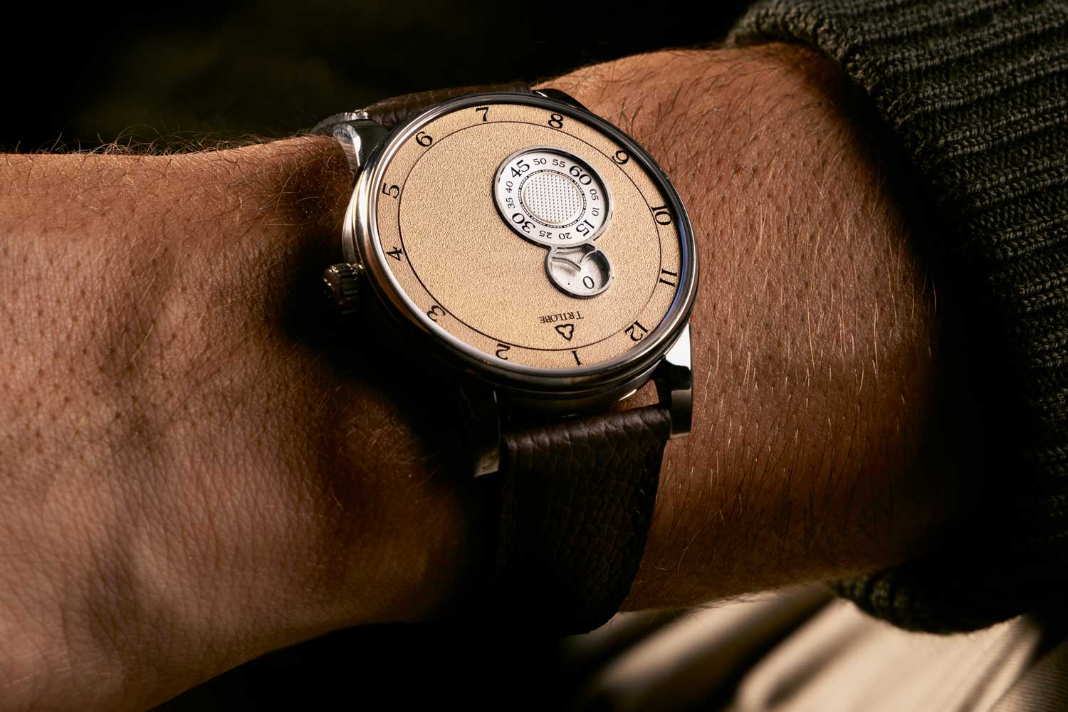 Nuit Fantastique, seen here in a sandy “Dune” dial, brings a pure and unadulterated time-telling experience