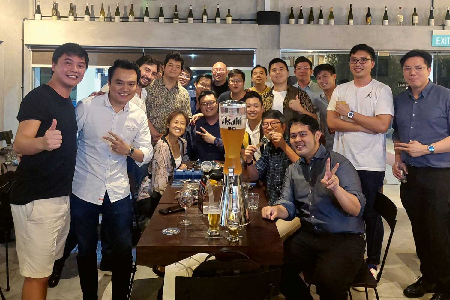 The RedBar Singapore chapter discussing watches over libations