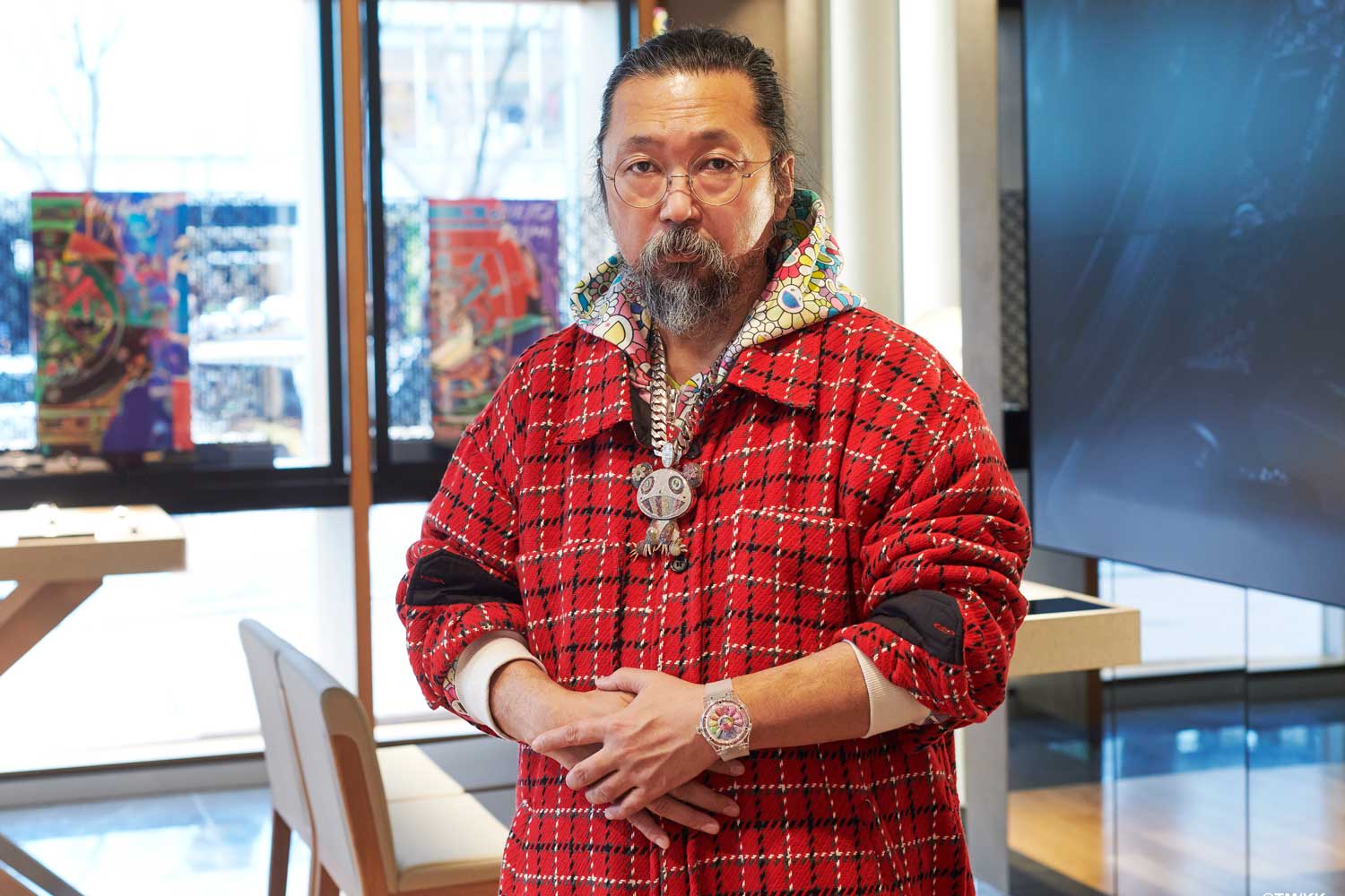 Takashi Murakami at the Hublot Boutique Tokyo