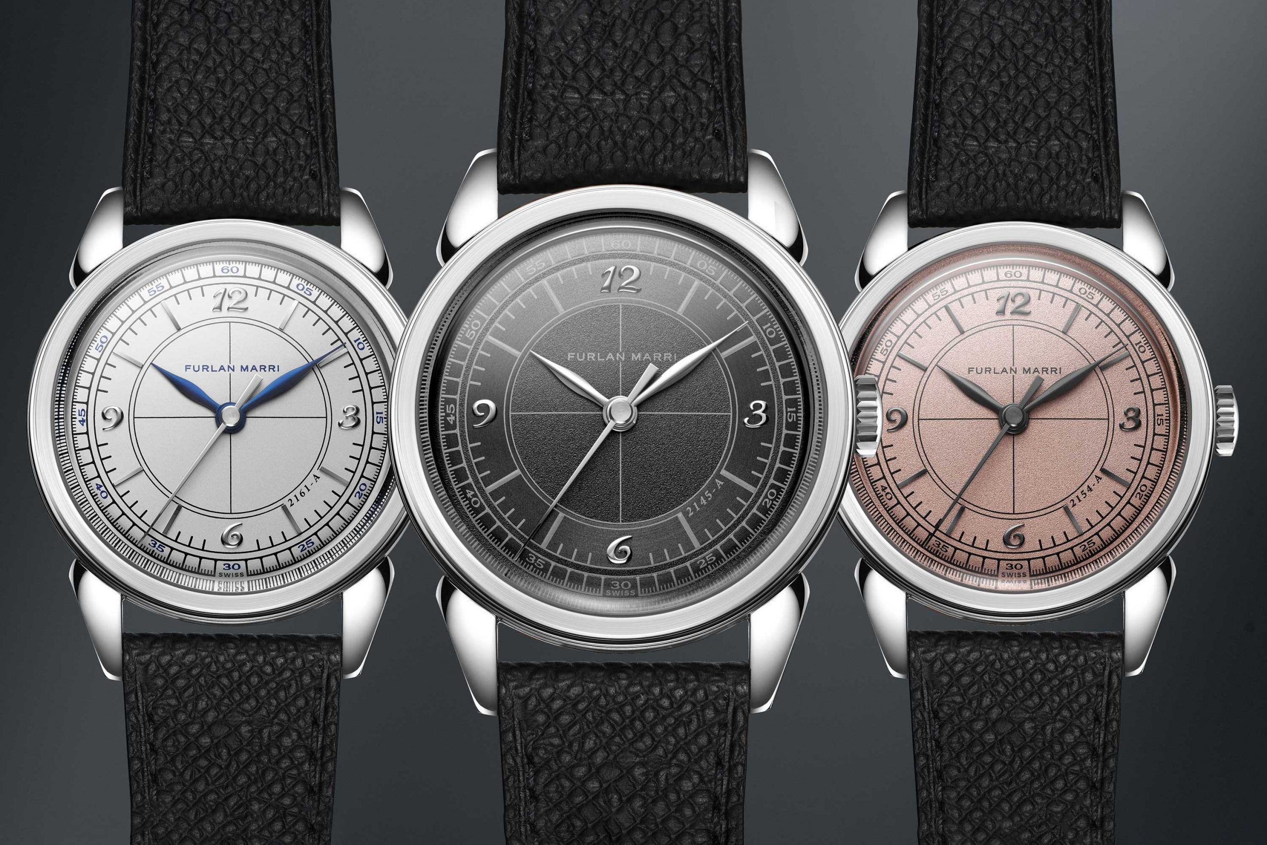 Trio of Furlan Marri Mechanical Sector Dial Watches