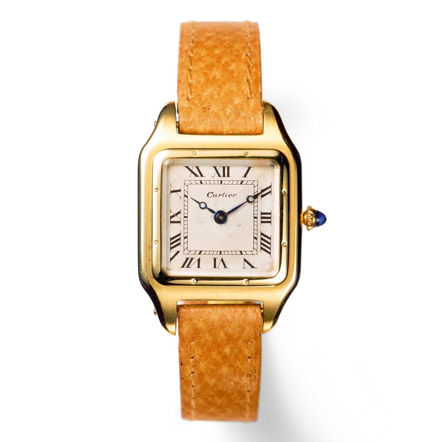 An early yellow gold Santos, the archetypal modern wristwatch