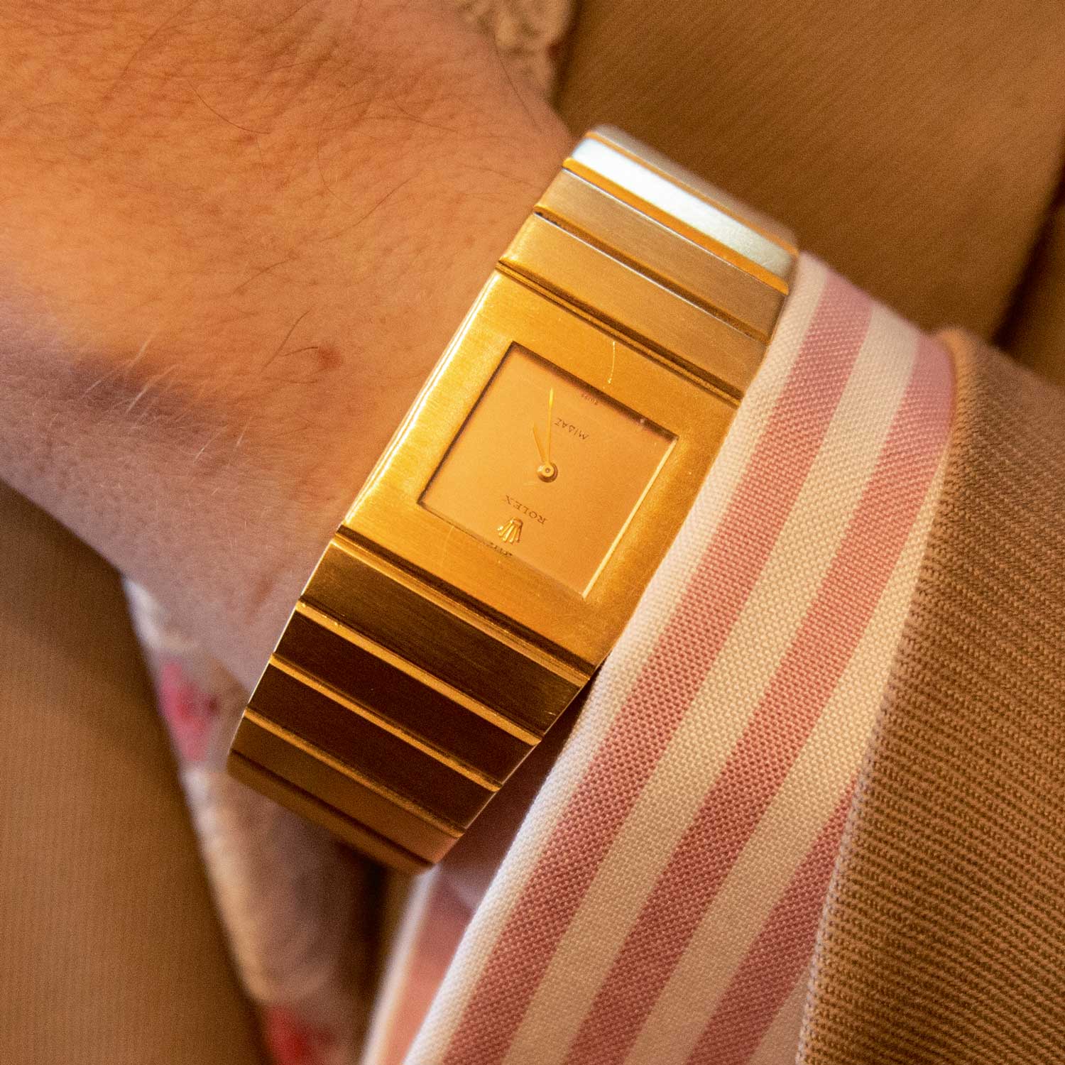 A Rolex King Midas ref. 9630 owned by acclaimed watch journalist Nick Foulkes (©Revolution)