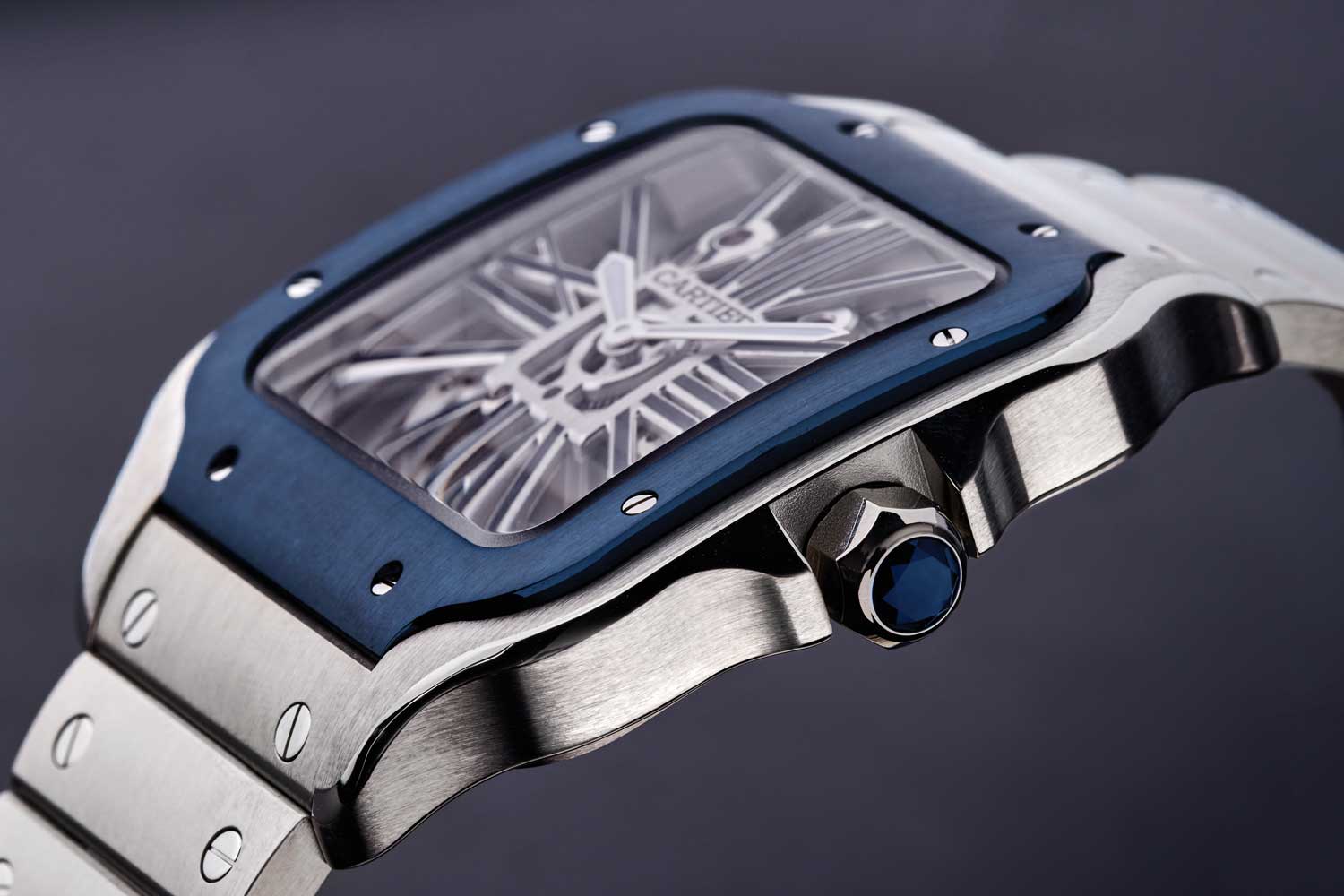 It isn’t just the skeleton caliber, it’s the refined case ergonomics that makes this Santos sing