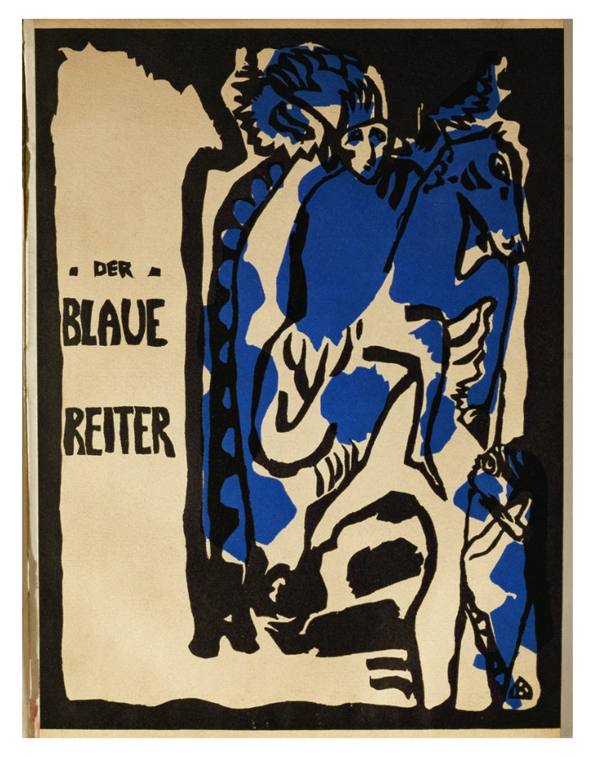 Wassily Kandinsky, Cover of the magazine "Der Blaue Reiter," Berlin, 1912 (Image: artsy.net)