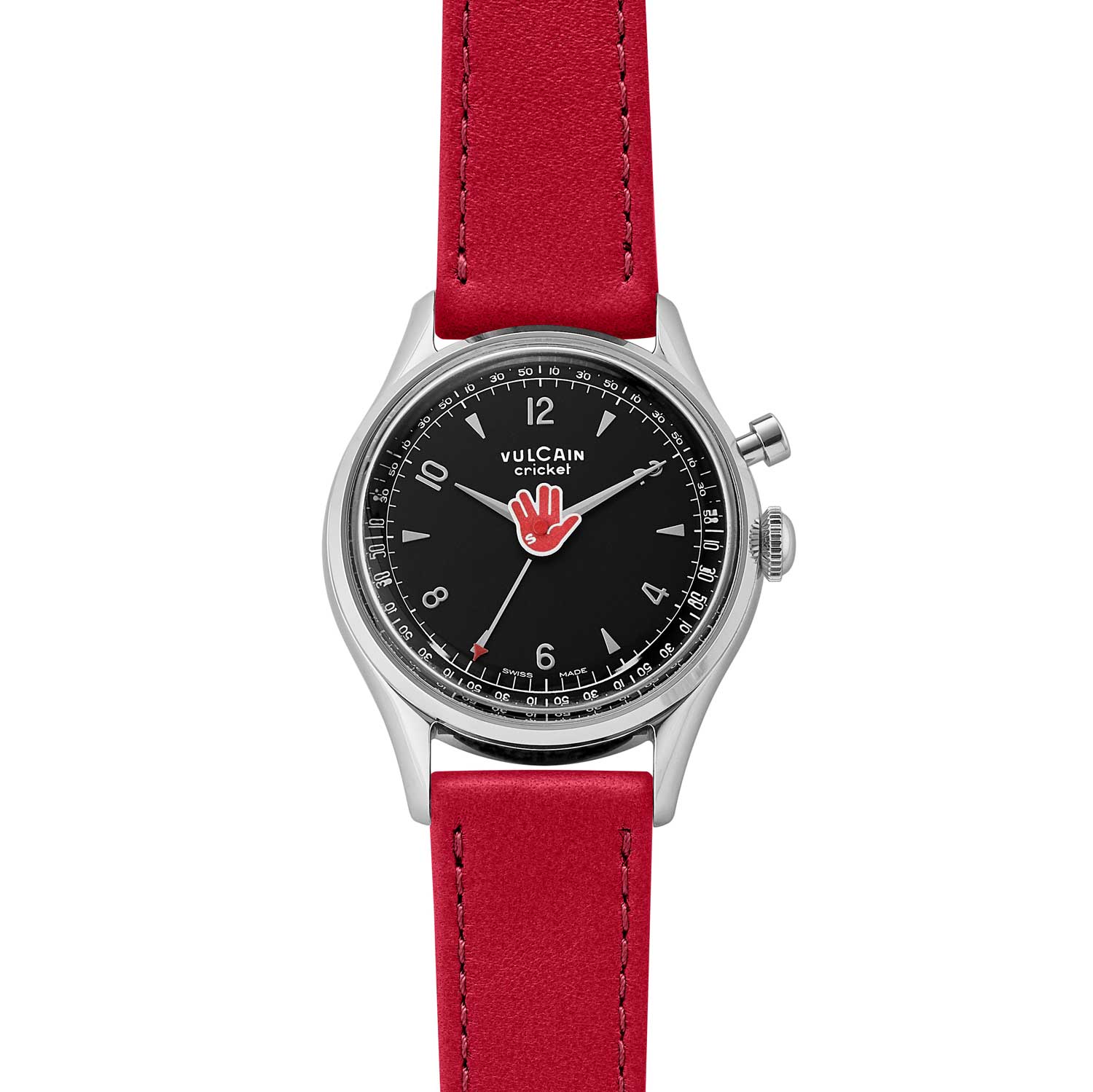 Vulcain × seconde/seconde/ × Revolution Cricket Tradition “Vulcan Salute” 39mm with red hand