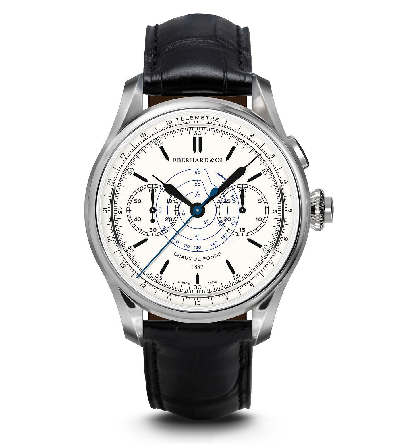 Eberhard Chronograph 1887 Édition Limitée with white dial