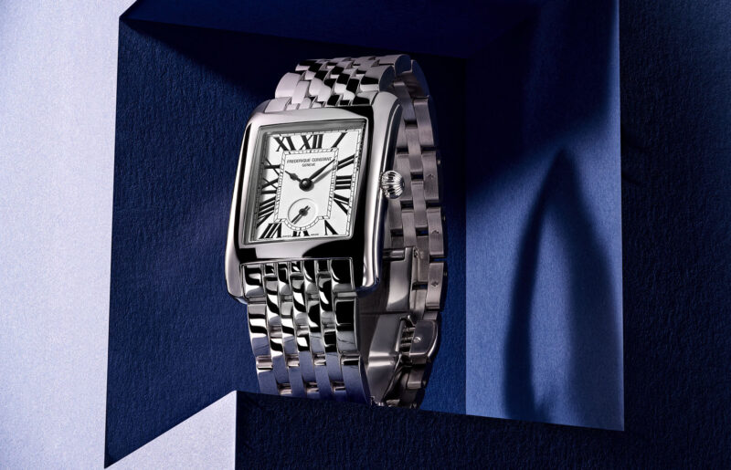 Frederique Constant Quietly Introduced a Pave Version of Its Classics Carrée Small Seconds Exclusively for the U.S. Market