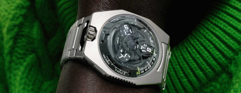 The Urwerk UR-100V Magic T Hunter Green Perfectly Sums Up The Brand In 2025