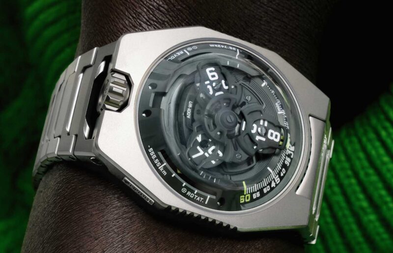 The Urwerk UR-100V Magic T Hunter Green Perfectly Sums Up The Brand In 2025