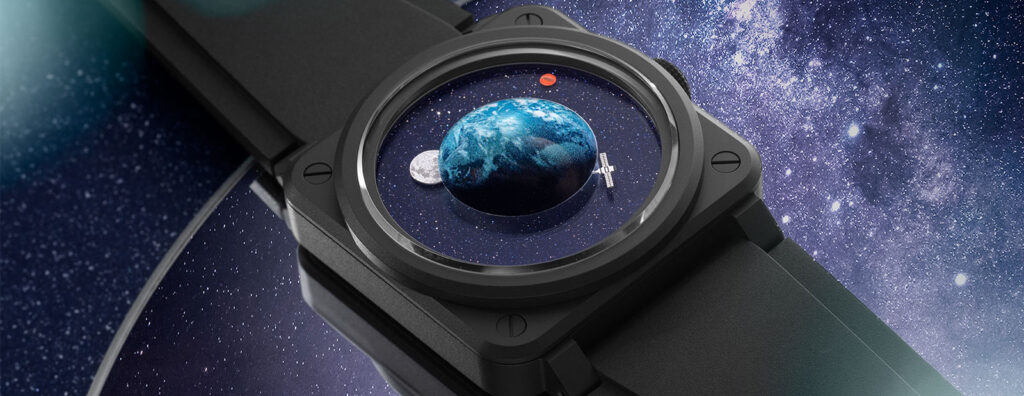 Bell & Ross’ New BR-03 Astro Shows Off The Earth, Moon, Mars, And A Satellite To Tell The Time