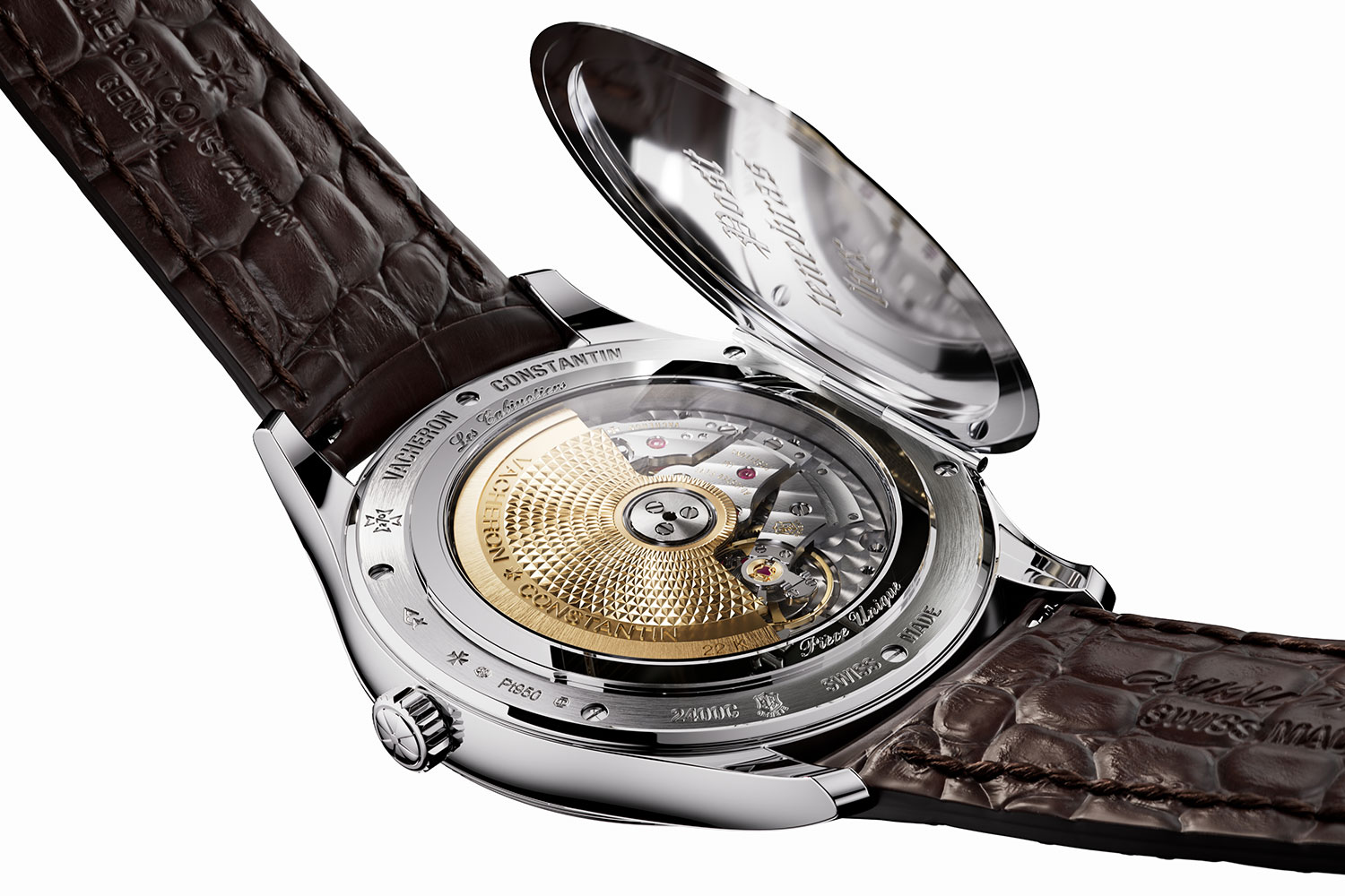 Engraved inside the officer-style case back of each watch is Geneva’s motto: "Post Tenebras Lux" (After Darkness, Light), which expresses the idea that even in the darkest time there is the possibility of a brighter future and is a powerful symbol of Geneva’s commitment to freedom, independence and progress