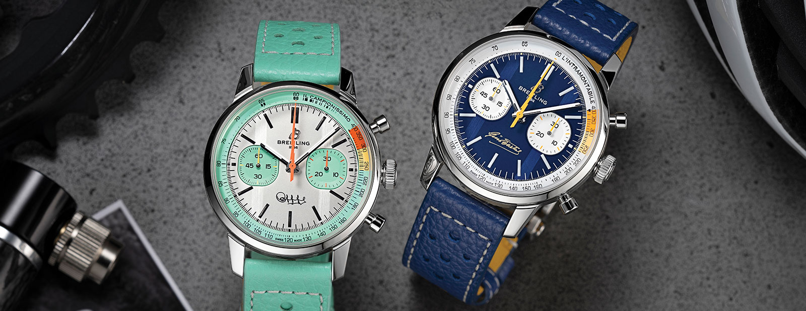 Breitling’s Latest Pair Of Top Time B01 Chronographs Honor Cycling’s Greatest Rivalry