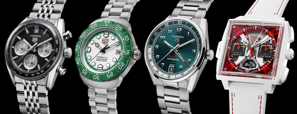 TAG Heuer at Watches and Wonders 2025: Carrera Beads-of-Rice Bracelet, Monaco Split-Seconds Chronograph and Formula 1 Solargraph