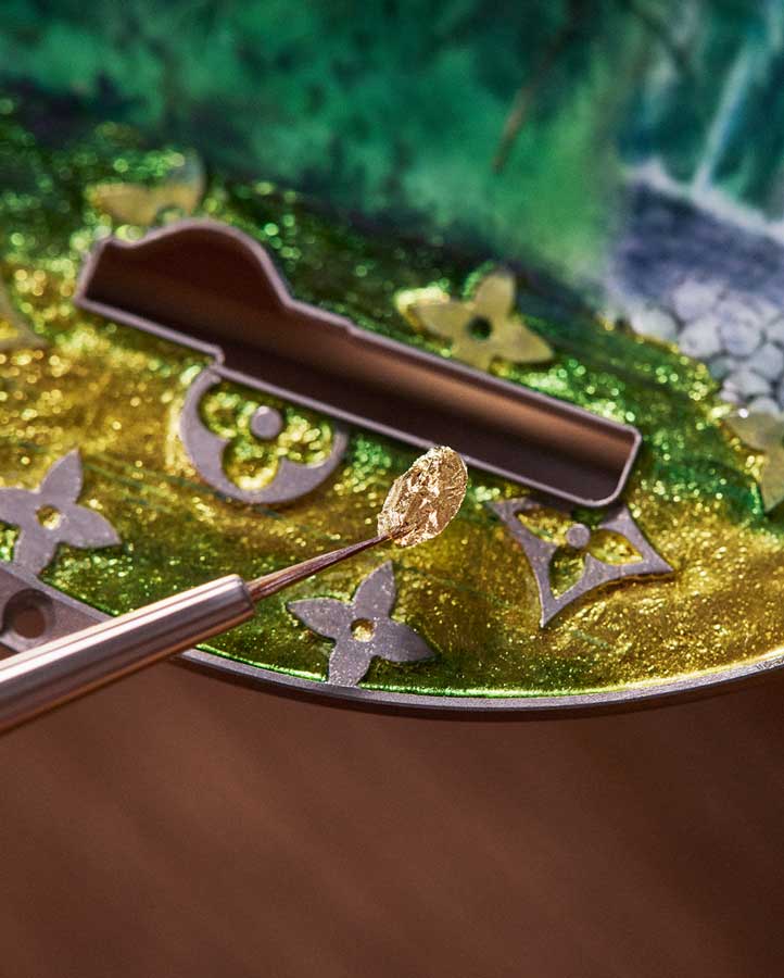 Louis Vuitton Escale en Amazonie enamel painting