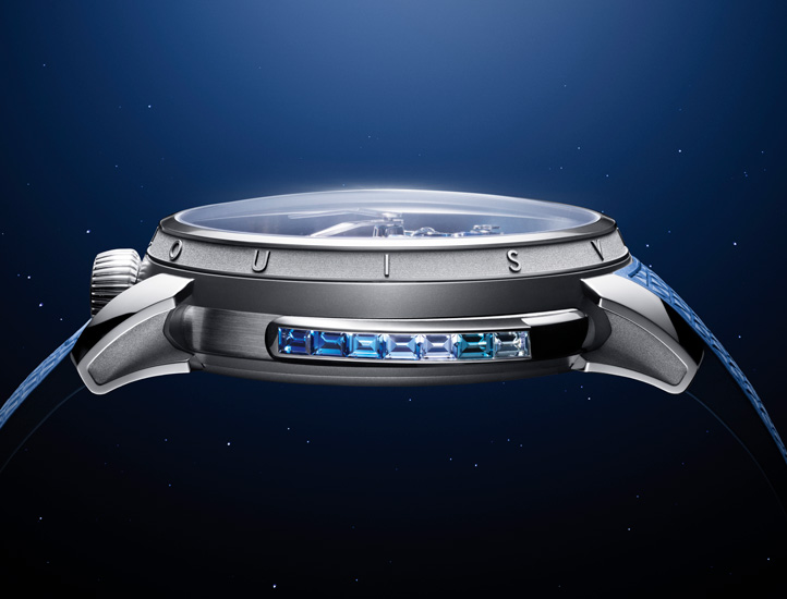 Louis Vuitton Tambour Taiko Galactique sapphires