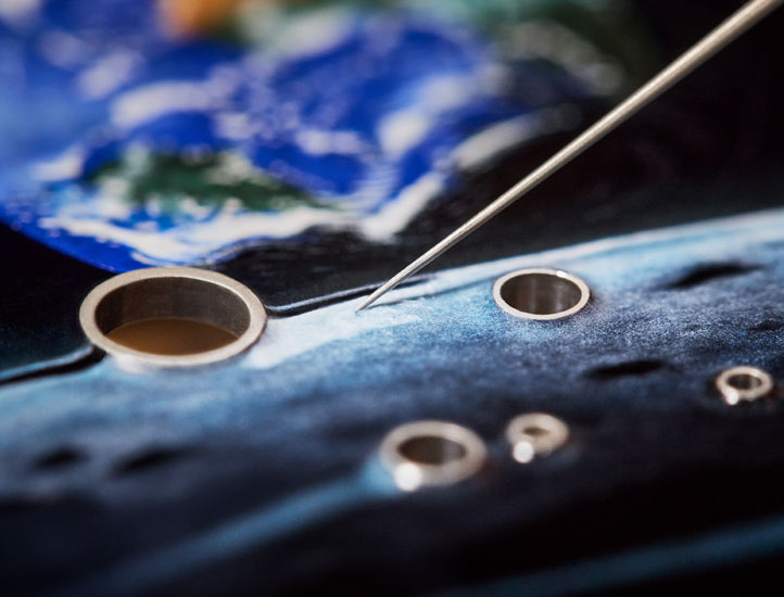 Louis Vuitton Tambour Taiko Galactique grisaille enamel