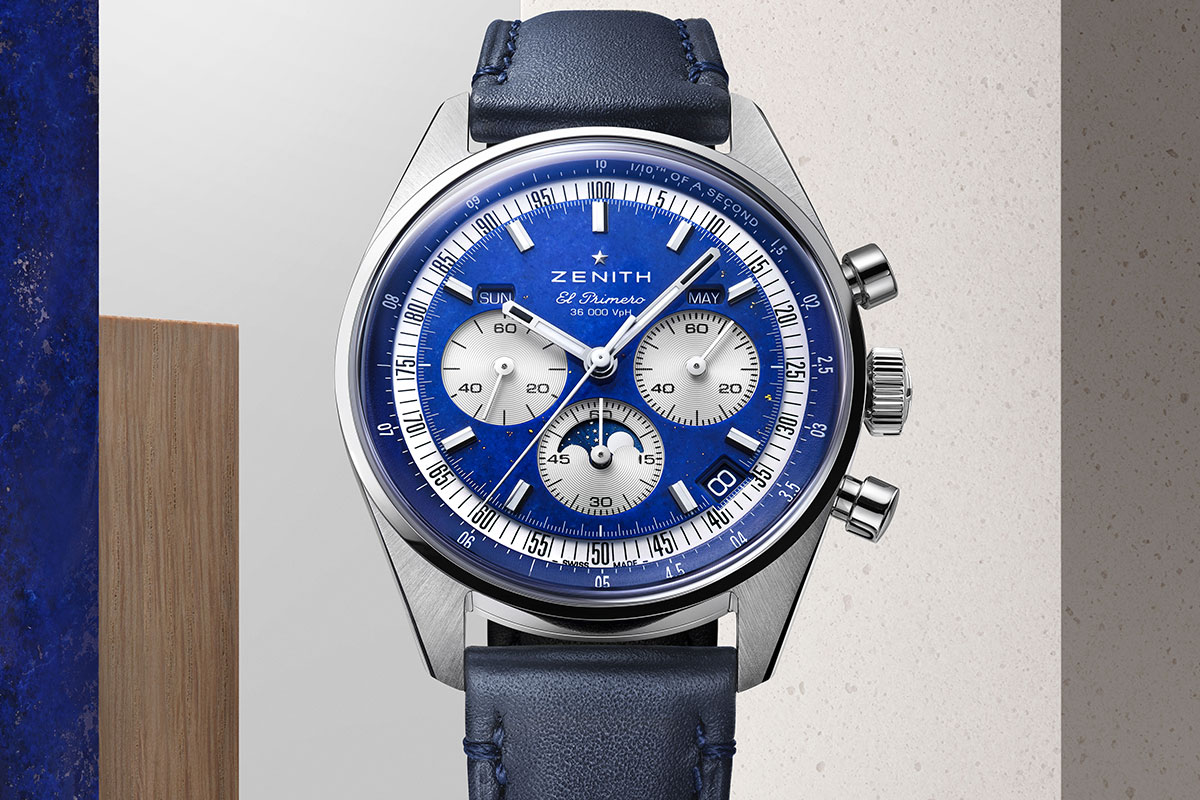 Zenith Dresses The Chronomaster Triple Calendar In Lapis Lazuli