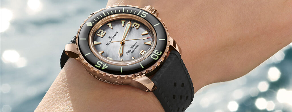 Blancpain Adds 38mm Mother-of-Pearl Variants to Fifty Fathoms Dive Watch Lineup