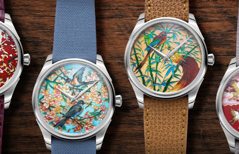 Celadon Cloisonn&eacute; Enamel Imperial Four Nobles