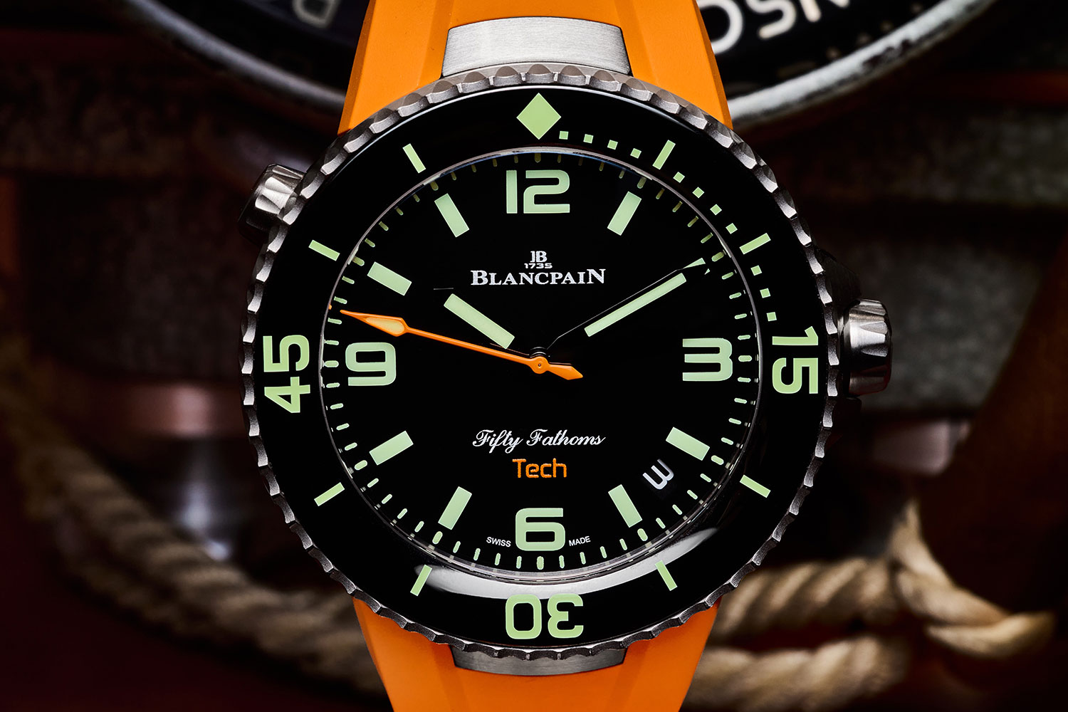 Blancpain Fifty Fathoms Tech 45mm Gets A Pop Of Orange