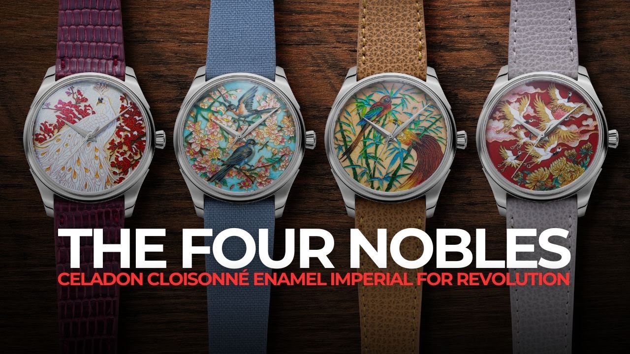 Chinese Art, Reimagined for the Wrist | The Celadon Cloisonné Enamel Imperial The Four Nobles