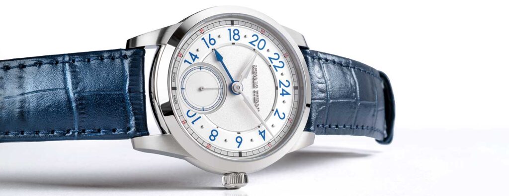 Schwarz Etienne 1902 GMT Silver and Blue Models