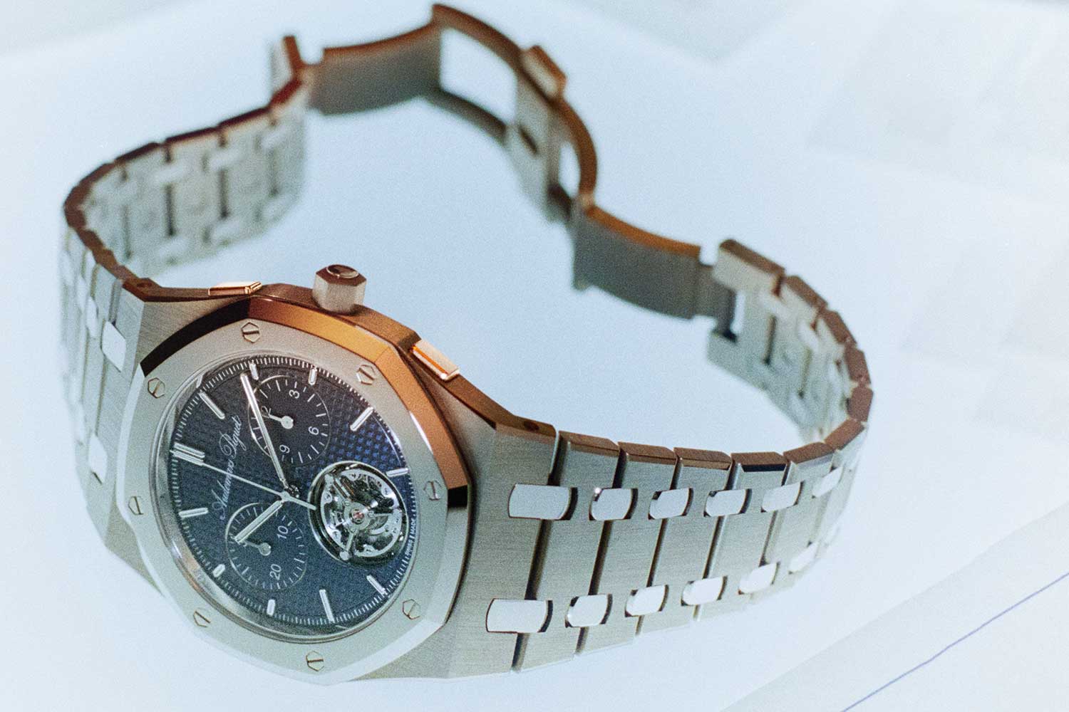 Audemars Piguet Royal Oak "Jumbo" Extraflacher Chronograph mit fliegendem Tourbillon mit Automatik (RD#5)