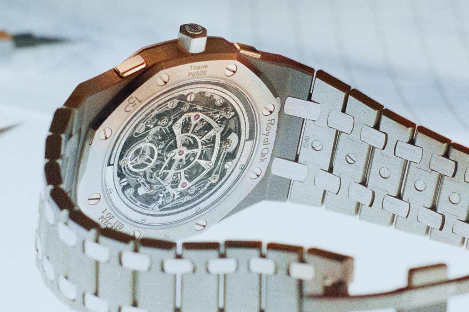 Audemars Piguet Royal Oak "Jumbo" Extraflacher Chronograph mit fliegendem Tourbillon mit Automatik (RD#5)