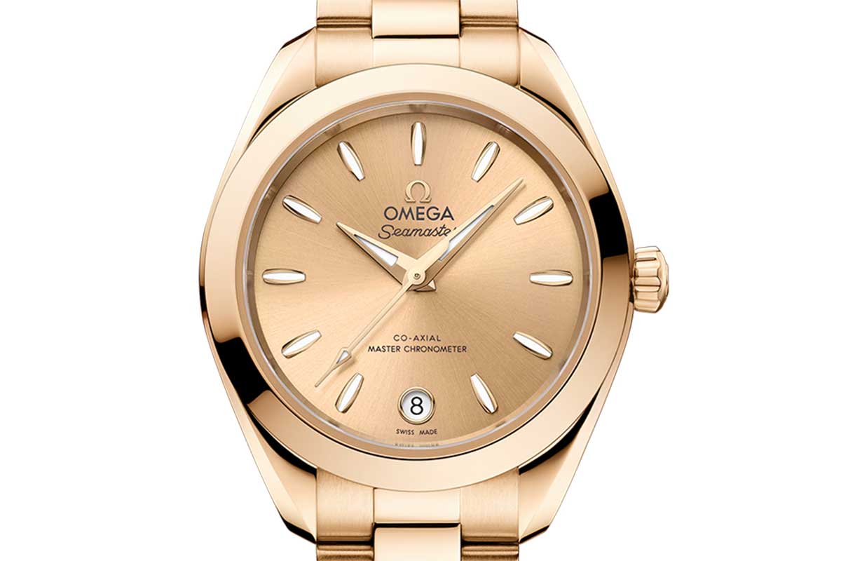 Omega Seamaster Aqua Terra 150M 30mm Moonshine&trade; Gold on Moonshine&trade; Gold