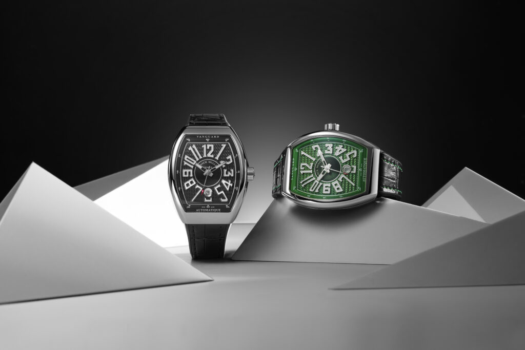 Franck Muller's Vanguard Asia Pacific Exclusive in black and green