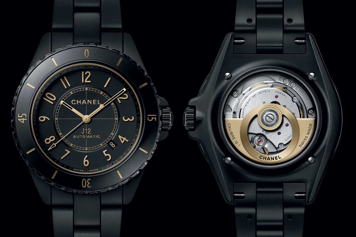 Chanel J12 Golden Black 42mm Caliber 12-1
