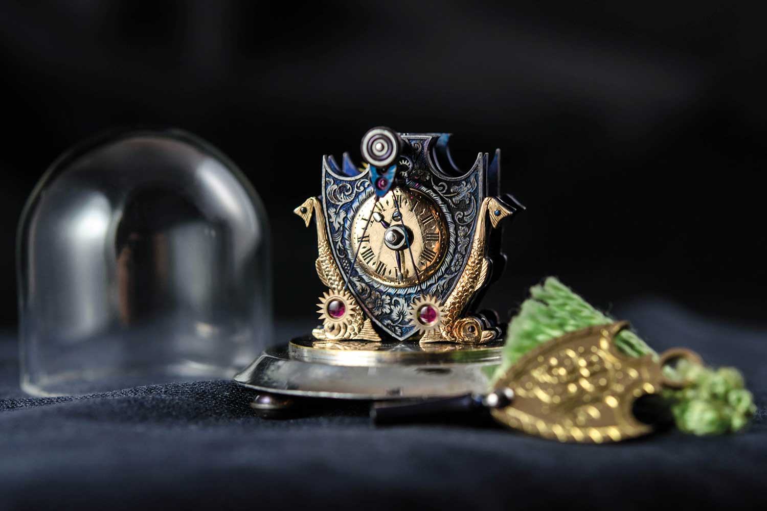 At 35mm high (with dome), the Miniature Zappler is the smallest known working pendulum clock in the world