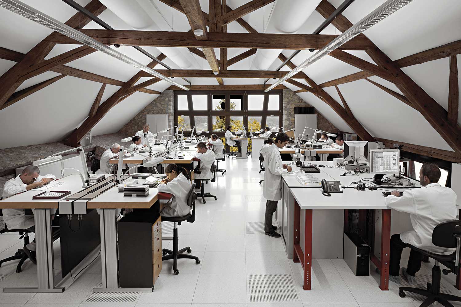 Bovet’s extended family of artisans and watchmakers at the fully integrated manufacture