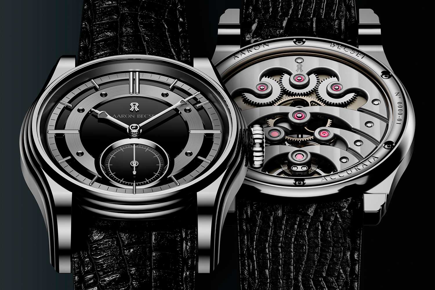 Becsei excels in classical f inishing and the purity of the Pameus dial and the symmetry of the AA32 caliber provide a perfect canvas