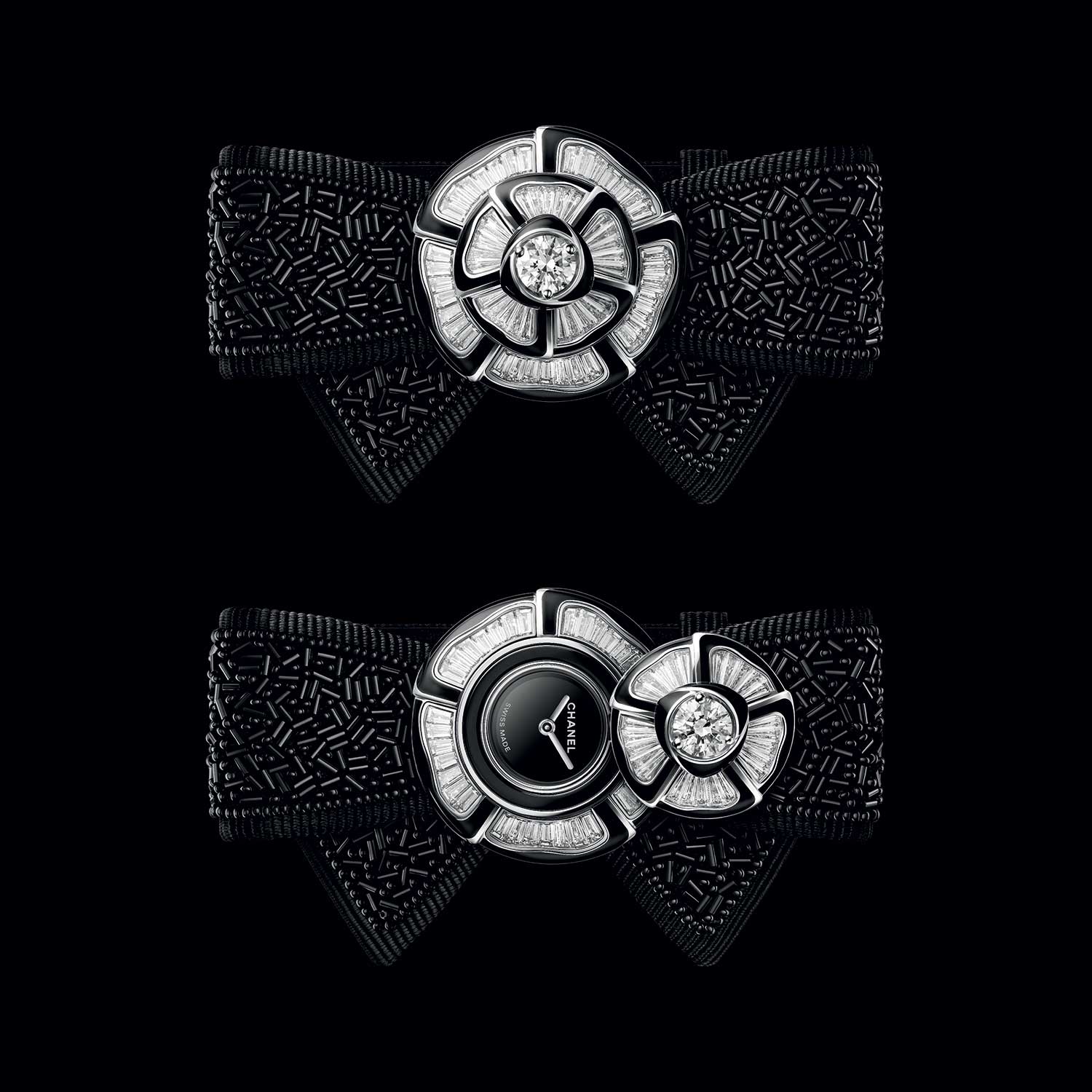 Chanel Noeud de Camelia Embroidered Cuff