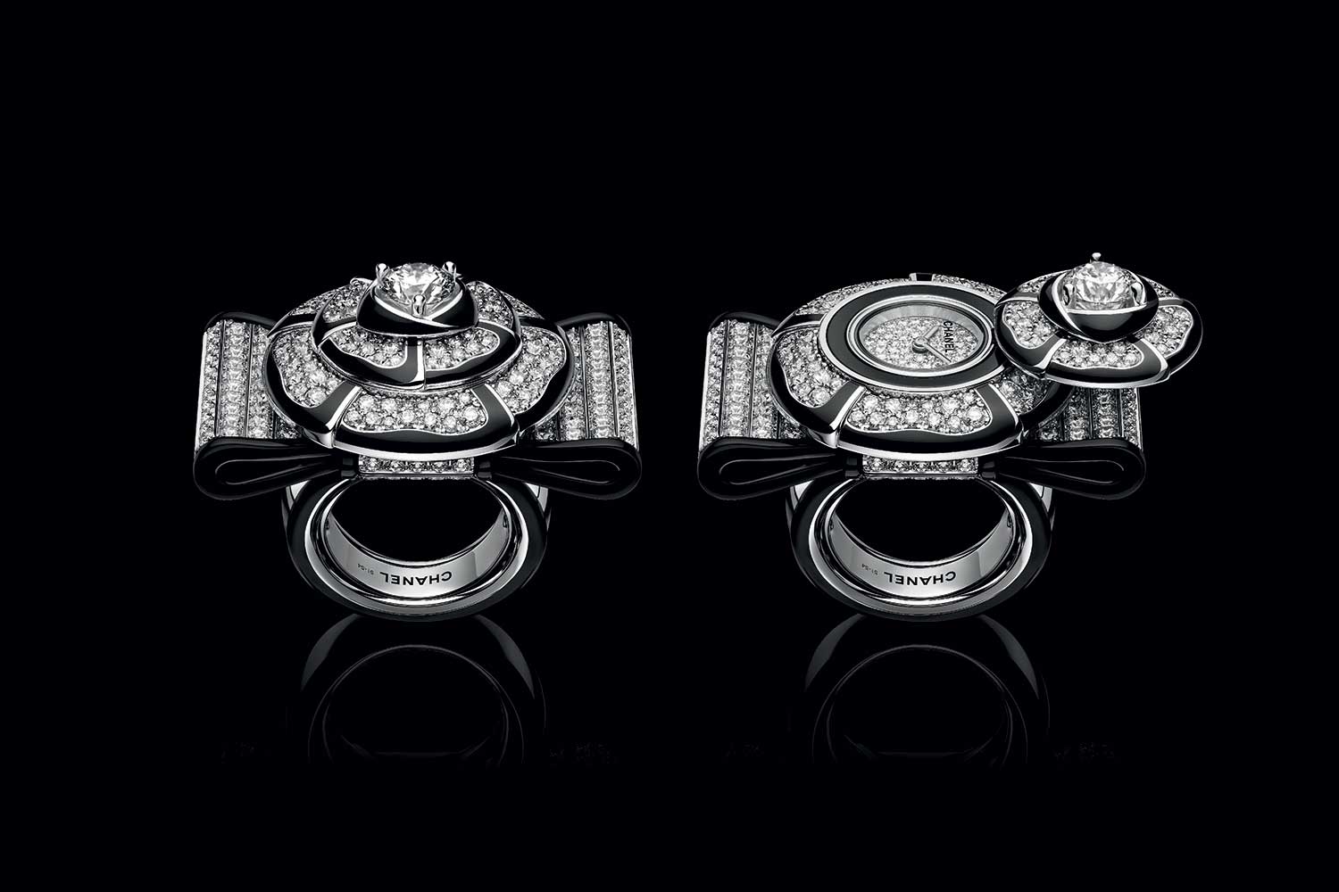 Chanel Noeud de Camelia Diamonds Ring