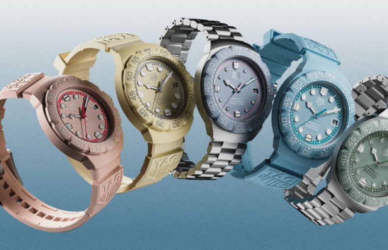 TAG Heuer Expands The Formula 1 Solargraph With A Pastel-Colored Collection