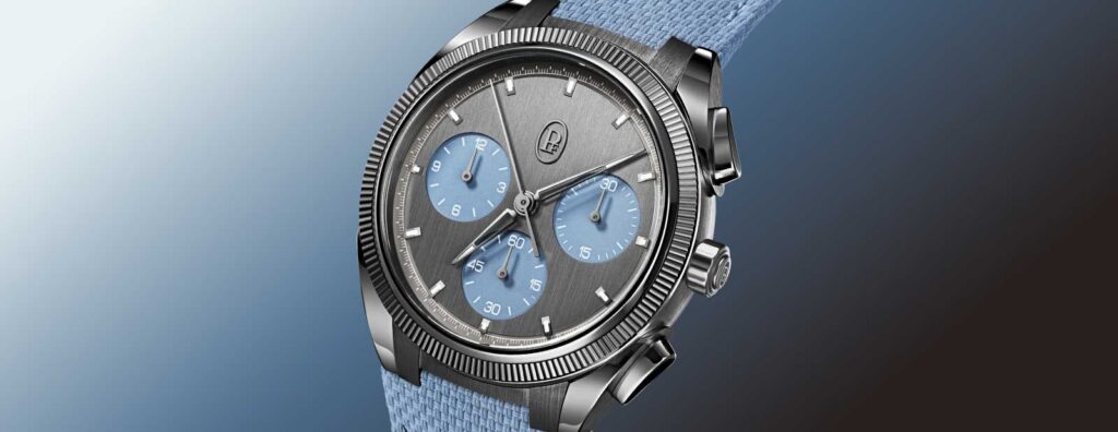 Parmigiani Fleurier’s Tonda PF Sport Chronograph Ultra Cermet gets a Mineral Blue Makeover