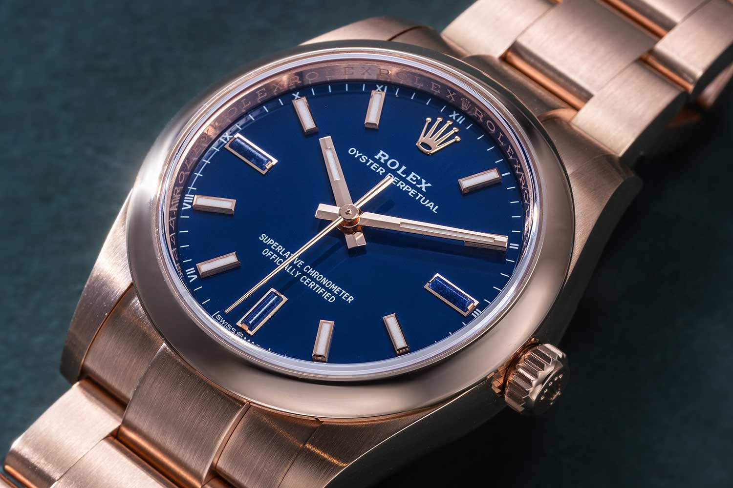 The Rolex Oyster Perpetual will Superlative Chronometer Certification