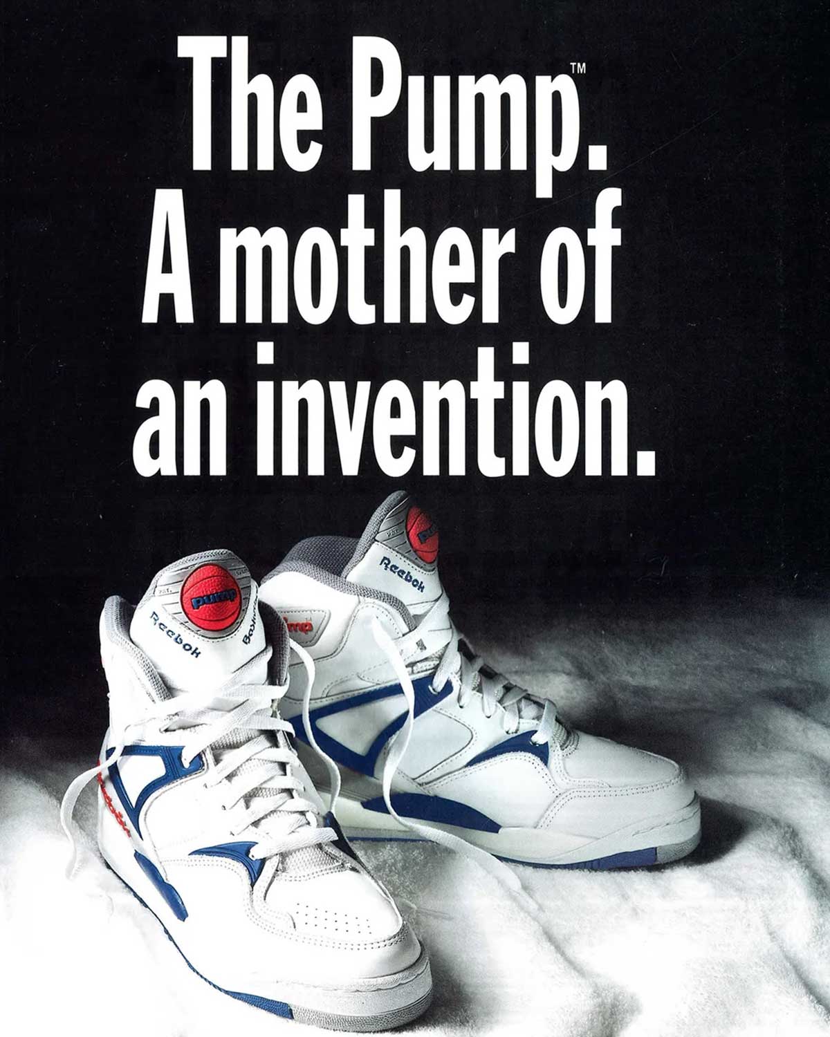 An old poster for Reebok Pump