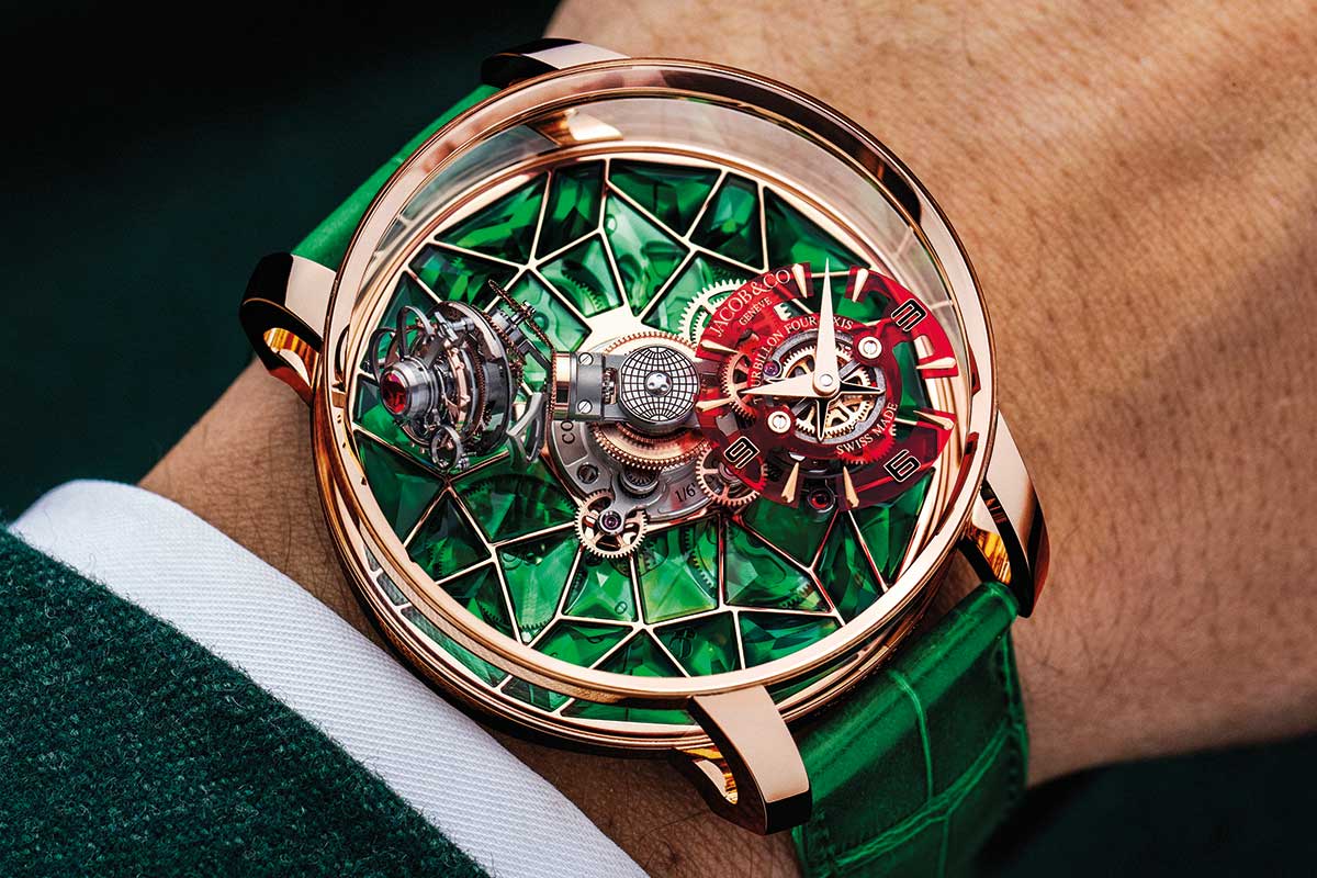 This year's Astronomia Four-Axis Tourbillon comes in three bejeweled references