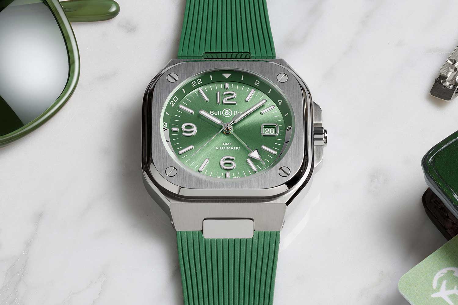 Bell & Ross BR-05 GMT Green Steel