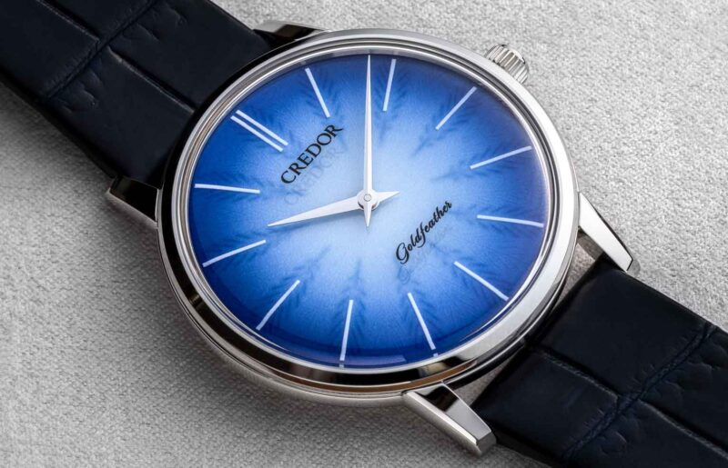 A Closer Look: Credor Goldfeather Porcelain Dial