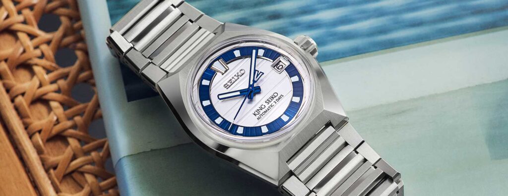 King Seiko Lightens Up the VANAC and Marks 145 Years in Blue