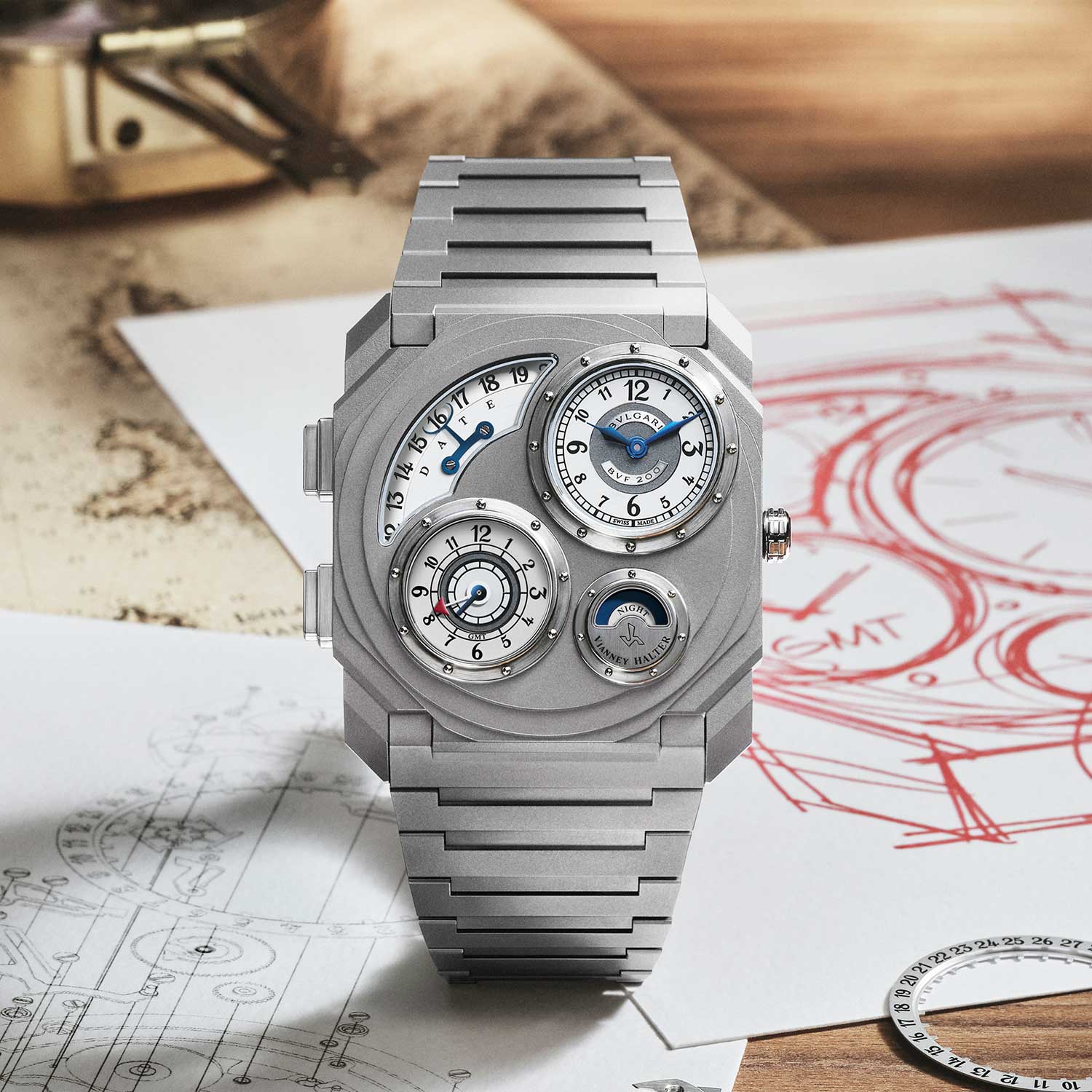 Bvlgari Octo Finissimo Dual Time × Vianney Halter