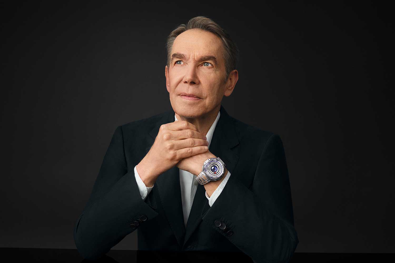 Hublot Ambassador Jeff Koons wearing the MP-14 Origin by Jeff Koons