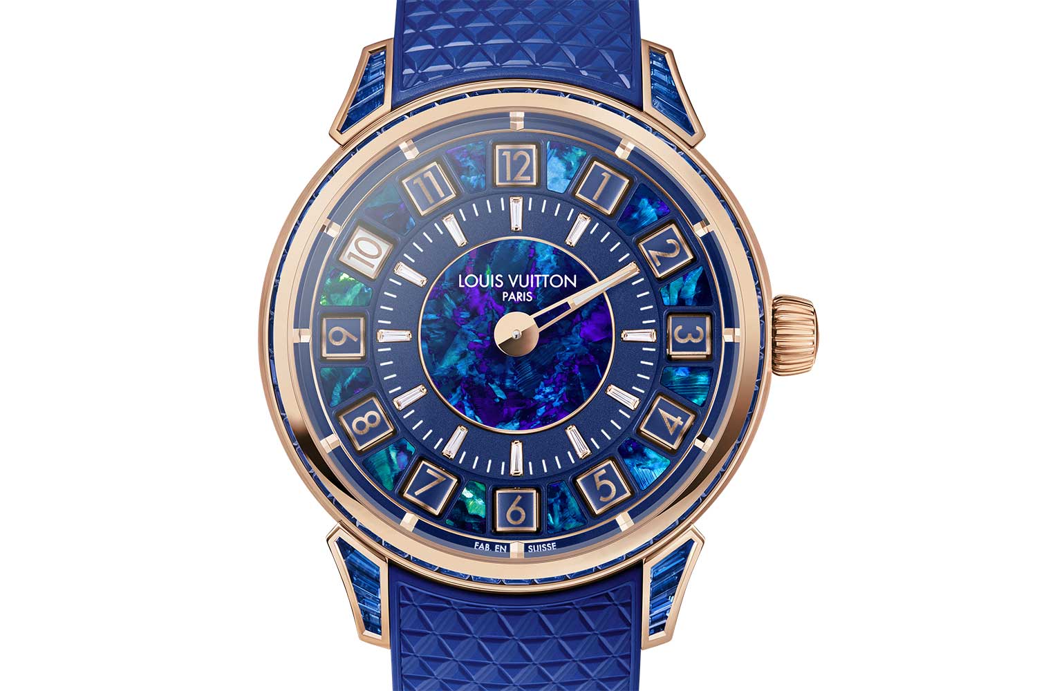 Louis Vuitton Tambour Spin Time Australia’s Opal in Rose Gold