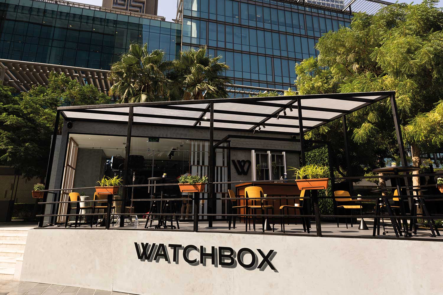 The WatchBox lounge at Dubai Watch Week