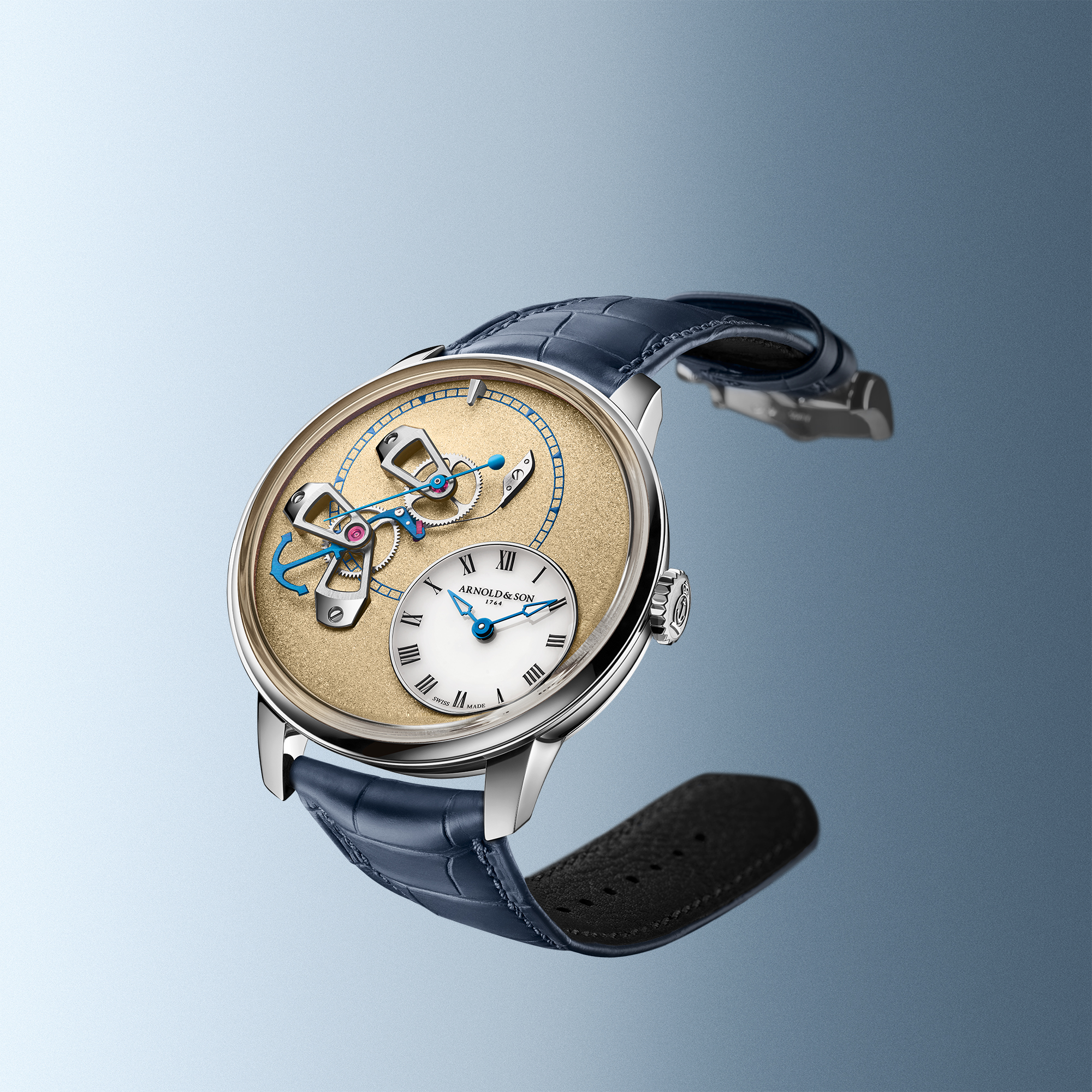 Arnold & Son DSTB Stop-Seconds Red Gold Platinum Kingsand